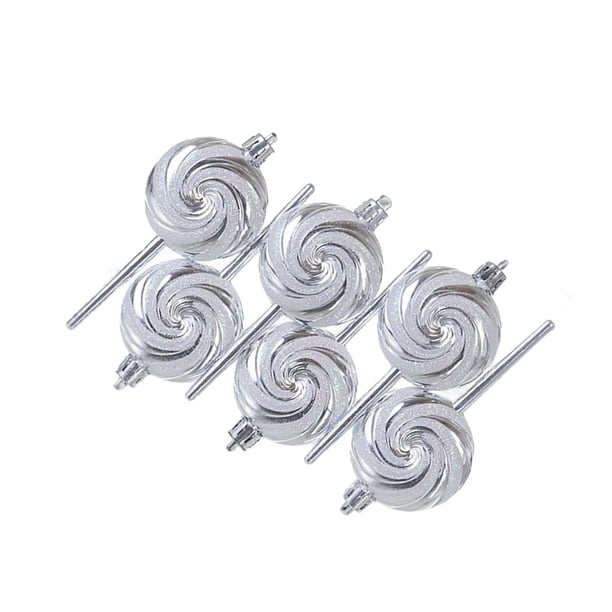Set de piruletas de caramelo navideñas, accesorio fotográfico, regalo para apartamentos, cumpleaños y vacaciones. Plata