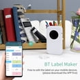 thumbnail image 4 of D35 Wireless Portable Thermal Label Printer, 203DPI Mini Handheld Sticker Maker with Bluetooth for Android/iOS, 1200mAh Rechargeable Battery, Supports 6-15mm Labels, Includes 3 Rolls (12x22mm, Pink, 4 of 6