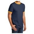 thumbnail image 4 of Yellow Rooster Men's Core Cotton Ringer Tee Navy/Gold M, 4 of 6