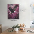 thumbnail image 2 of KLL Flower Bald Eagle Print Farmhouse Canvas Wall Art,Wall Decorations For Living Room Office Canvas Wall Decor for Home Decorations, 12'×16’’, 2 of 8