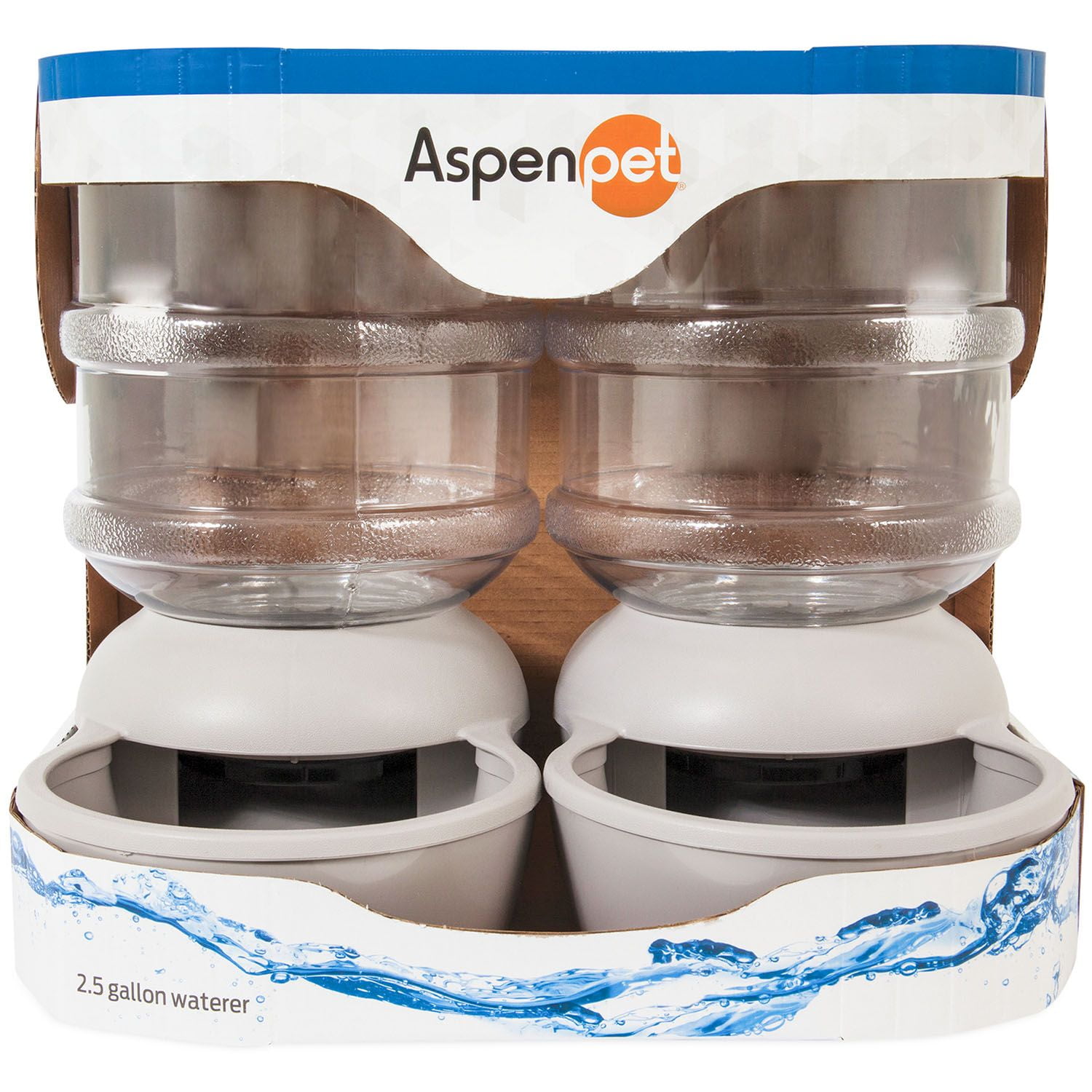 Aspen Pet LeBistro Gravity Waterer, 2.5 Gallon (2 pk.)