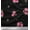 Black, variant on Soimoi Cotton Duck Fabric Leaves & Rose Flower Fabric Prints By Yard 42 Inch Wide