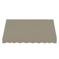 thumbnail image 2 of Awntech 10.38 Ft Dallas Retro Straight Slope Fixed Awning with Anodized Arms (124.5in x 16in x 30in), Burlap Sack, 2 of 5