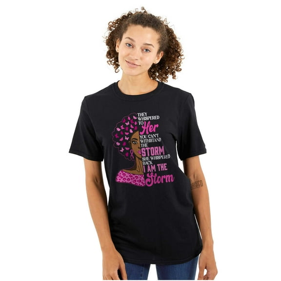 Cancer Black Woman I Am The Storm Womens Graphic T Shirt Tees Brisco Brands S