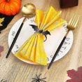 thumbnail image 3 of Halloween Napkin Ring Set Bat Napkin Ring Holder Black Spooky Napkin Ring Metal, 3 of 5