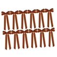 thumbnail image 2 of 12 coronas navideñas de terciopelo para puerta, decoración navideña, corona vintage. marrón, 2 of 9