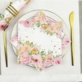 thumbnail image 2 of 60 Pcs Floral Paper Napkins Pink Wildflower Disposable for Wedding Birthday Party 6.5 × 6.5 Inch, 2 of 5