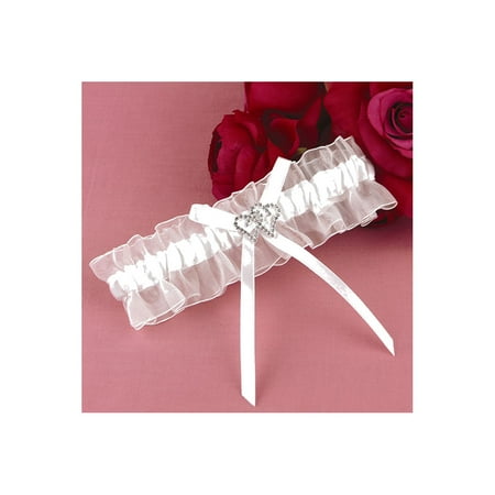 White With All My Heart Garter - Perfect Wedding Gift
