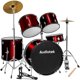 thumbnail image 1 of Bateria Acustica Audiotek  23 Pul 5 Piezas Roja Platillos Atriles Bombo, 1 of 7