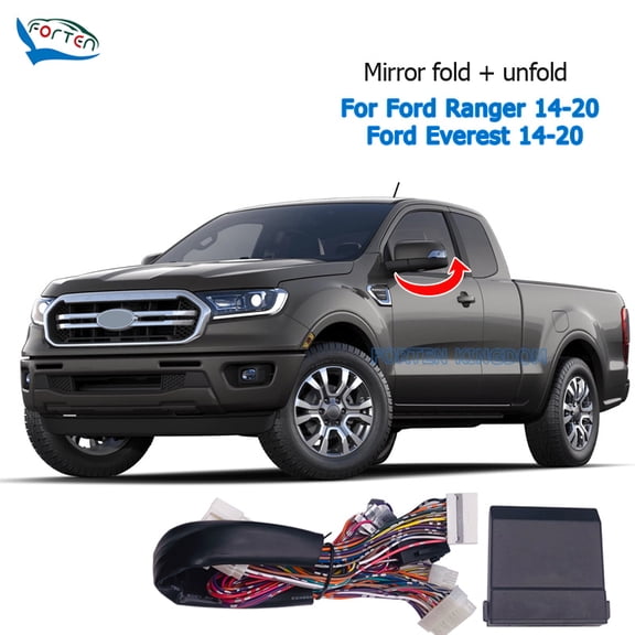 Car Remote Auto Mirror Fold Unfold Module Kit For Ford Ranger 2014-20/ Ford Everest 2014-20