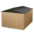 thumbnail image 3 of Yeshouse Cobertizo metálico exterior de 10x12 FT con puertas con cerradura, gran almacenamiento para jardín o patio, 3 of 7