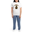 thumbnail image 4 of CafePress - Christmas Queen Women's Light Pajamas - Women's Short Sleeve Print T-Shirt and Pants Light Cotton Pajama Set, 4 of 7
