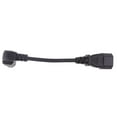 thumbnail image 2 of C14 to C13 Plug Cable, IEC 320 Male to Female Adapters Angle Cords 190mm (Pack of 1), 2 of 7