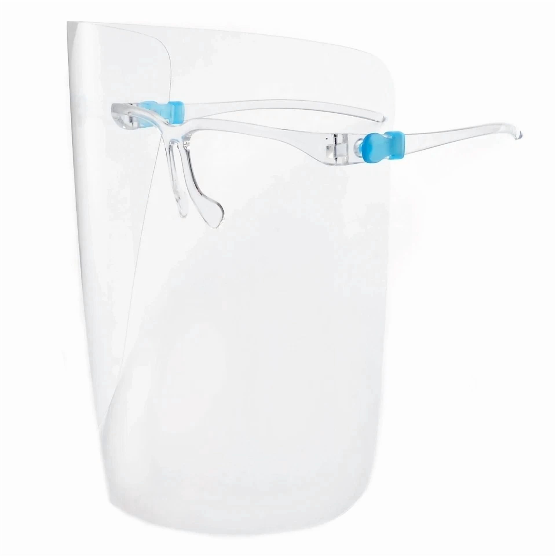 Safety Glasses W Visor Dust Protection Full Face Shield Protector Clear Anti Fog