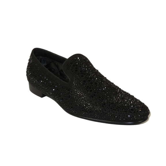 Men's formal Shoes STEVE MADDEN Microfiber Rhinestones CASHH black