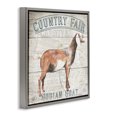 thumbnail image 3 of Stupell Industries Rustic Lodge Country Fair Goat Gray Floating Frame Canvas Art, 18 x 18, by Gail Fraser, 3 of 8