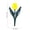 Yellow, variant on Decorative Garden Lawn Edge Fence,Landscape Edging,Plastic Garden Artificial Flower Fences,Anti-Corrosion Garden Fence,Fencing for Garden Beds,Tulip Shaped Decorative Edgings