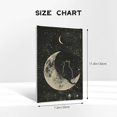 thumbnail image 4 of 8x12 inch Canvas Frameless Painting Moon & Black Cat,Rustic Yard,Cat'S Nest,Bathroom Decor Paintings Canvas,Classic Moon & Black Cat Decor Poster Prints,Funny Gift For Cat & Moon Enthusiast, 4 of 6