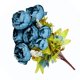 thumbnail image 3 of Ramo de flores de peonía artificial Oficina en casa Decoración floral falsa Boda Ramo de flores de seda, Azul Eigraketly HA7181-08B, 3 of 5