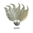 thumbnail image 2 of Adornos de Navidad Toystoory 6 Piezas 22CM Clip-on Pluma Brillo Oro, 2 of 6