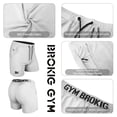 thumbnail image 5 of BROKIG Mens Lightweight Gym Shorts Running Workout Shorts with Pockets (Large, Light Grey), 5 of 6