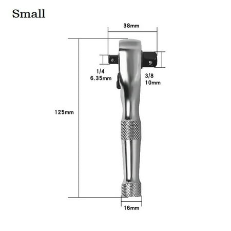 

BAMILL 1PC 72 Teeth Ratchet Socket Wrench Mini Double Ended Torque Wrench Spanner Rod