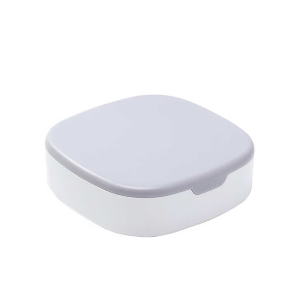 Joyero de lujo para maquillaje, soporte para anillo, pendientes, collar, organizador, cajas con tapa, decoración de almacenamiento de viaje para Almacenamiento y organización del hogar gris blanco Wosthever HA079969-01