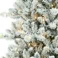 thumbnail image 2 of Fenbeli 7.5ft Pre-Lit Flocked Birmingham Fir Artificial Christmas Tree, 400 LED, Green, 2 of 4