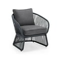 thumbnail image 4 of HOMETRENDS Corday Steel 3-Piece Outdoor Chat Set with Cushions, Black, 4 of 9