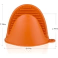 thumbnail image 2 of Manoplas de silicona para horno, 4 piezas (verde + naranja) agarraderas de silicona para ollas de cocina, agarraderas de silicona para mini horno, guantes de cocina resistentes al calor JM, 2 of 5