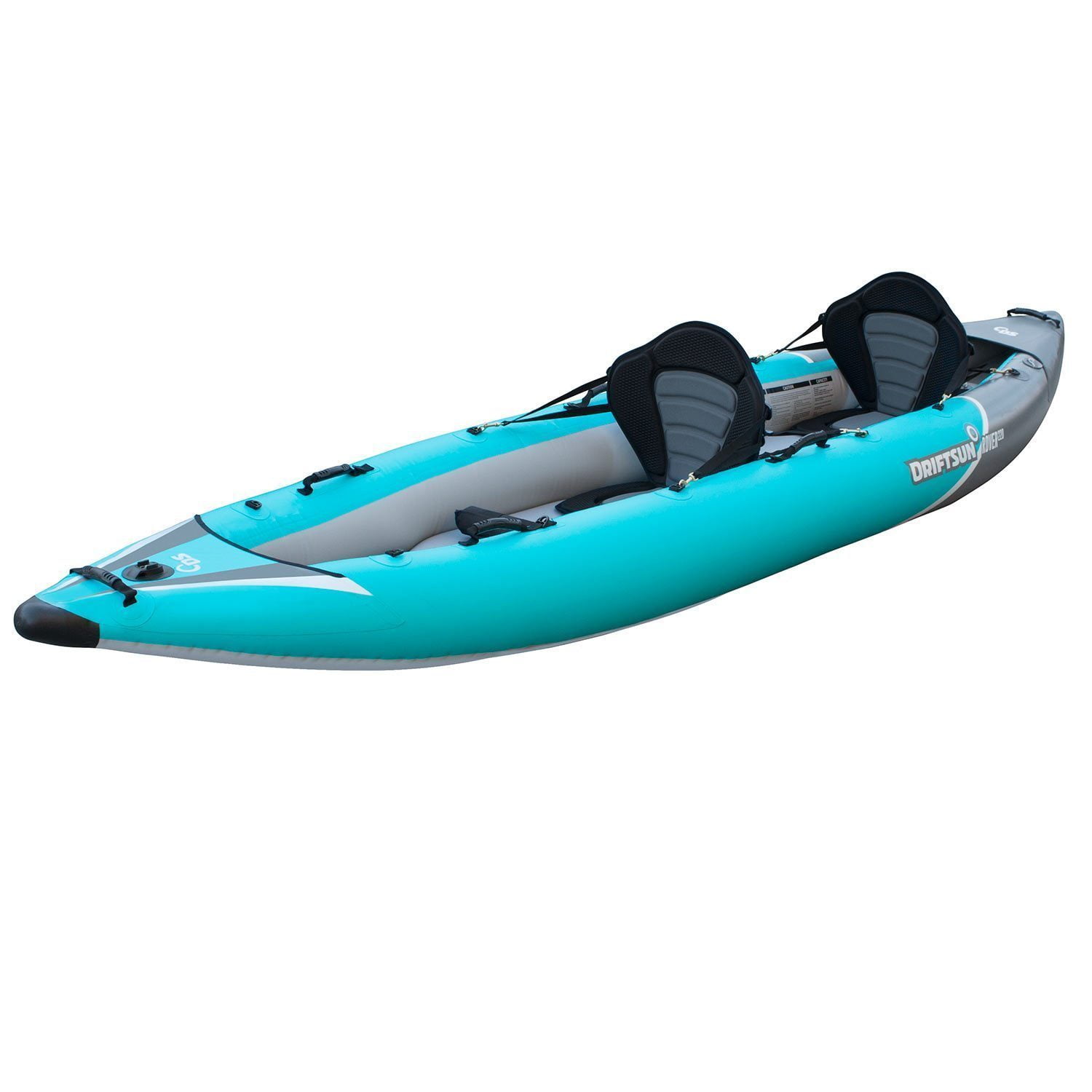 Driftsun Rover 220 Inflatable Tandem Kayak – 2 Person White Water 
