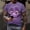 Purple, variant on Royisotas Shirts for Men Athletic Funny Summer Graphic Tee Pullover Fashion Short Sleeve Mens T Shirts