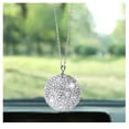 thumbnail image 2 of Espejo retrovisor del coche con bola de cristal brillante, adorno de decoración del hogar con diamantes de imitación, atrapasueños de cristal, decoración glamorosa, regalo de Año Nuevo, 2 of 5