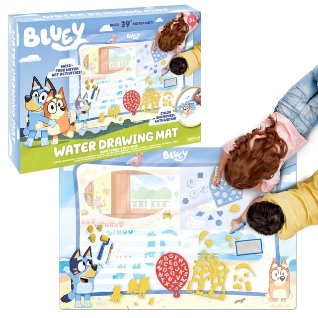 Tapete para dibujar agua Horizon Group USA Bluey con accesorios