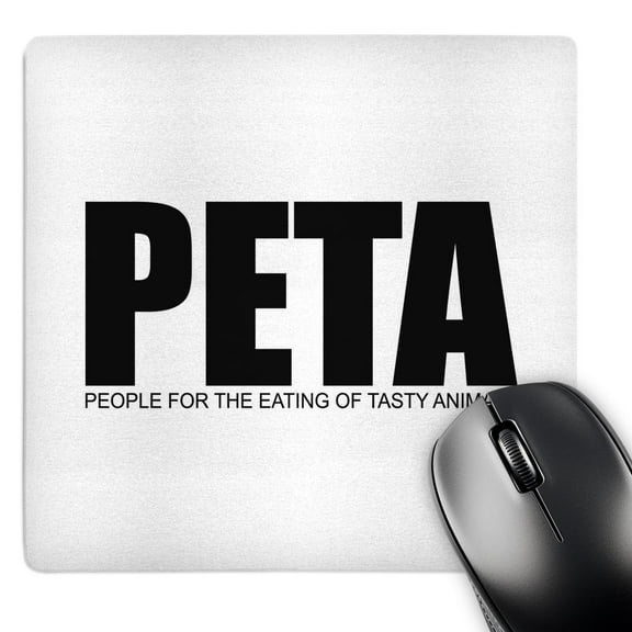 3dRose, People For the Eating of Tasty Animals, MousePad