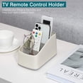 thumbnail image 2 of Remote Controller Box, Plastic TV Remote Control Holder Home Office Organizer Caddy Tray Desktop Storage Container 4 Compartments for Remote Controllers, Office Supplies, Media Accessory, Gray, 2 of 7