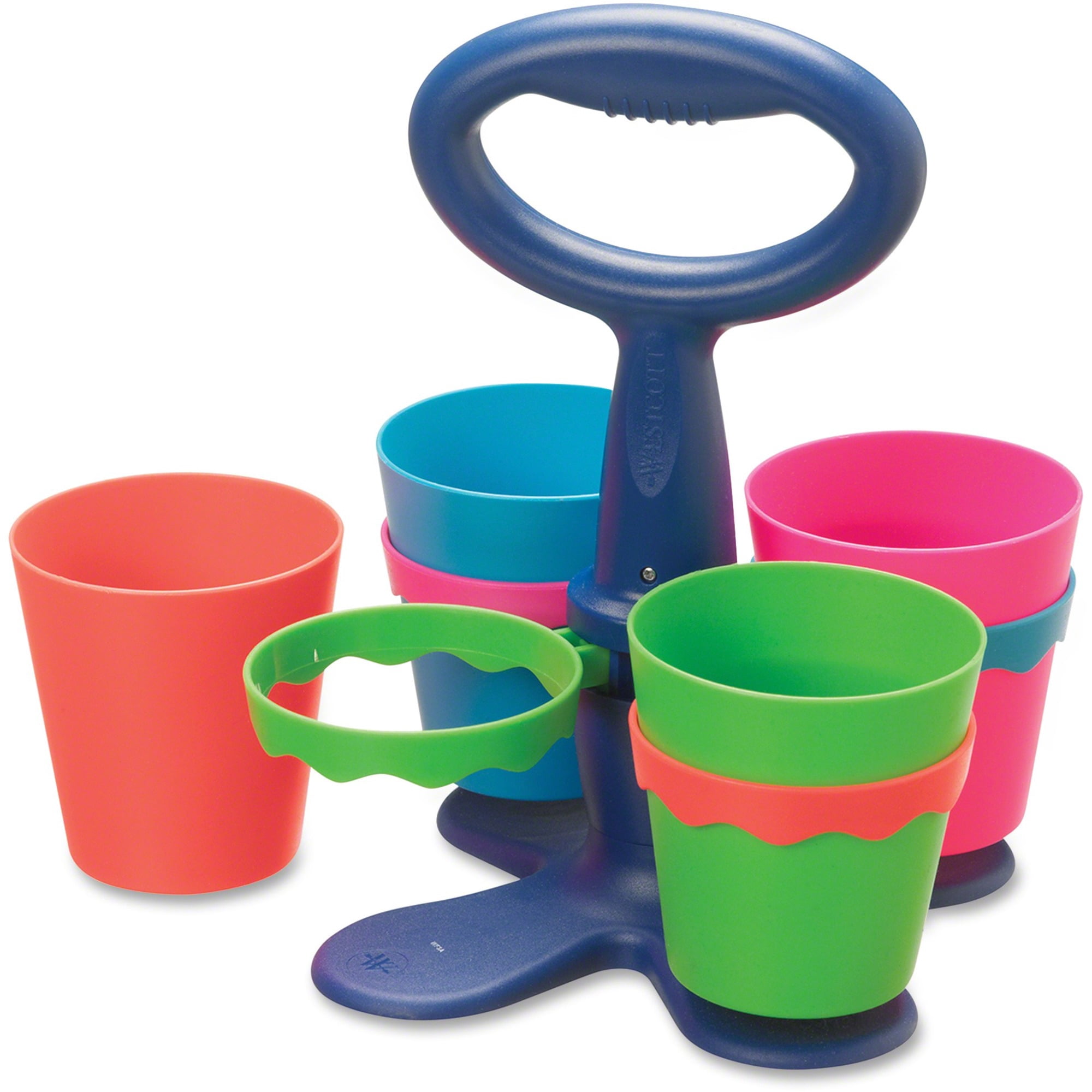 Westcott Scissor Caddy, Anti-Microbial, Rotating, Multi-Color, 1-Count, Preschool Educational Level