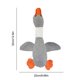 thumbnail image 3 of Para Ganso Juguete Chirriante Masticar Cachorros Peluche (gris), 3 of 3