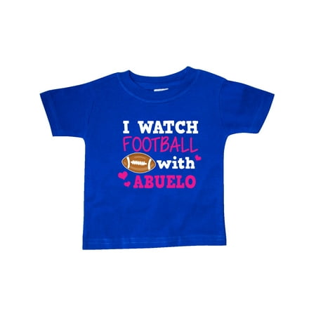 

Inktastic I Watch Football with My Abuelo Gift Baby Boy or Baby Girl T-Shirt