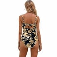 thumbnail image 5 of Traje de baño de una pieza para mujer, conjuntos de bikini para mujer, bikini liso sin espalda, traje de baño de dos piezas con vendaje, conjunto de ropa de playa para mujer, 5 of 5