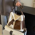 thumbnail image 4 of Bolso Bandolera Beige de Gran Capacidad | Mochila | Lona y Piel Sintética | 35 X 31 X 13 Cm | Bolso Multiusos, 4 of 6