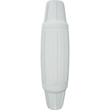 Dock Edge + Torpedo Pipe Bumper, 18", PVC- Grey