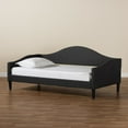 thumbnail image 4 of Baxton Studio Charcoal Fabric Upholstered and Dark Brown Finished Wood Twin Size Daybed, 4 of 19