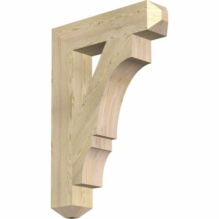 

Ekena Millwork 6 W x 28 D x 40 H Balboa Craftsman Rough Sawn Bracket Douglas Fir