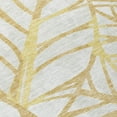 thumbnail image 4 of 8' X 10' Gold And Beige Floral Washable Indoor Outdoor Area Rug, 4 of 5