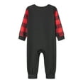 thumbnail image 6 of Elippeo Family Matching Christmas Pajamas, Baby Romper/Pet Apparel/Letter Car Christmas Tree Pattern Tops and Plaid Pants Sleepwear Set, 6 of 10