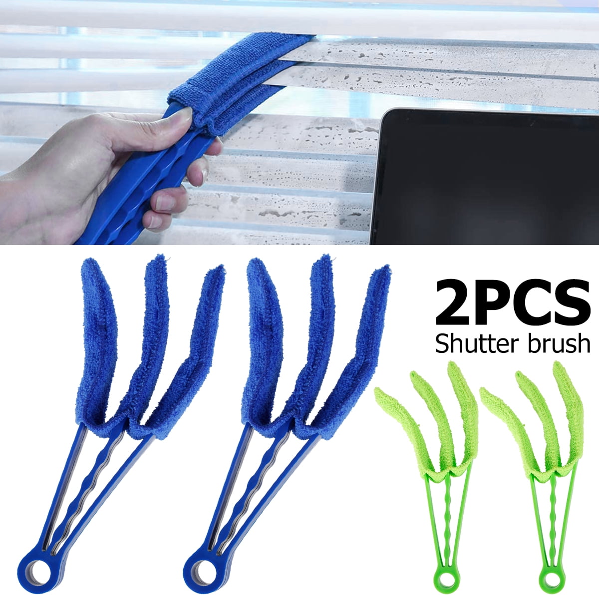 GUSTVE 2pcs Window Blind Cleaner Duster Brush Blind Cleaner Tools for