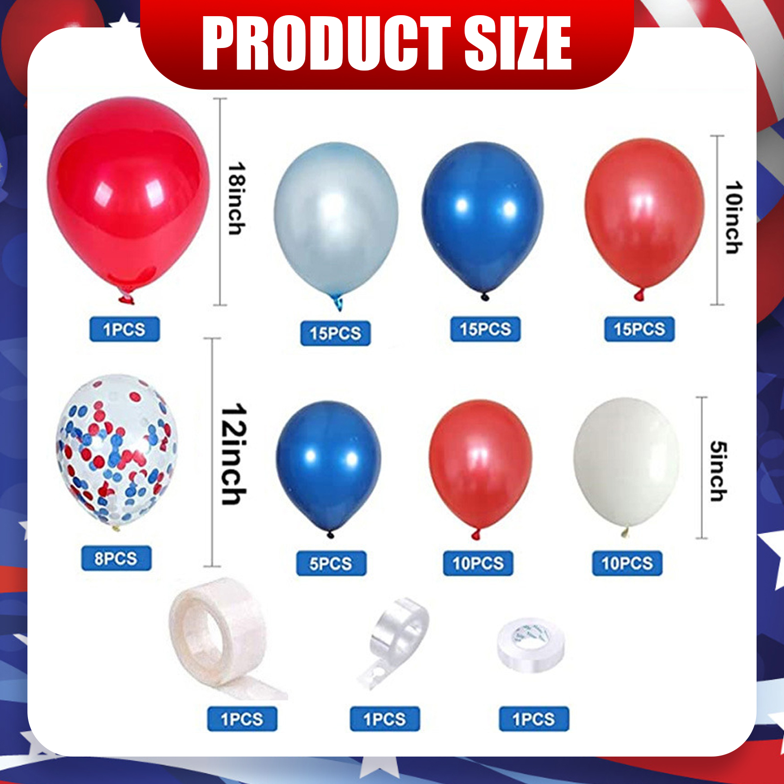 SKTMH 82 Pcs Hero Party Supplies Red Blue Balloon Garland Arch Kit Includes Red Blue White Balloons Latex Balloons Confetti Balloons for Boys Hero Baseball Carnival Circus Party Decorations