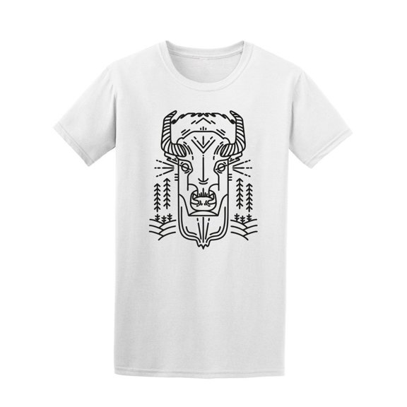 Ethnic Style Bison Tee. Men's -Image by Shutterstock