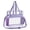 Purple, variant on Clear Bag for Stadium Events 12x6x12 Inches Tote Bag with Detachable Reinforced Adjustable Strap Stadium Approved Clear Crossbody Shoulder Bag for Sports Games Concerts Work Gym